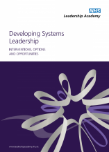 Developing Systems Leadership: Interventions, Options and Opportunities